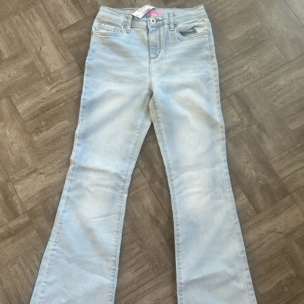 Light Blue Girls New Flare Jeans